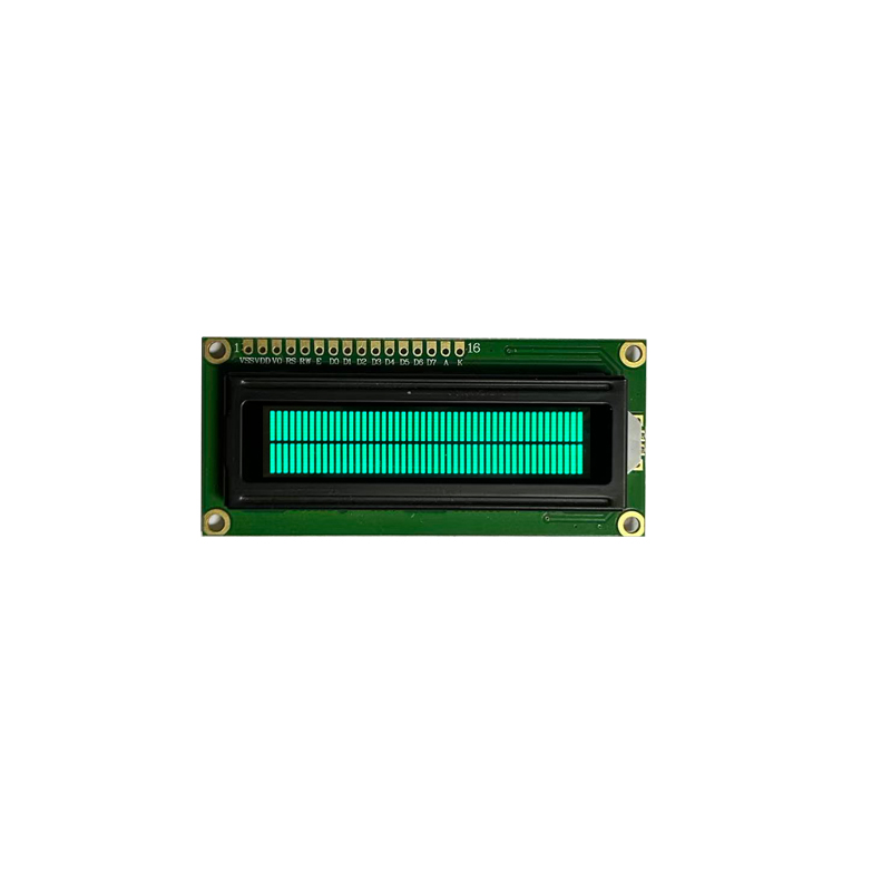 จอแสดงผล LCD ตัวอักษร 16x2 โมดูลสีเขียว