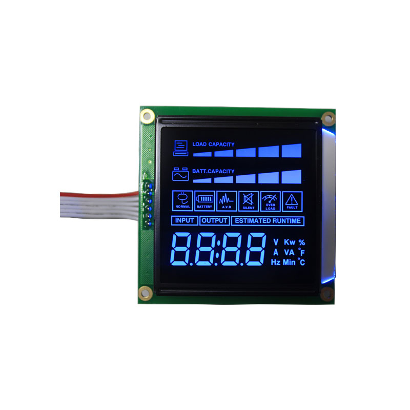 7 เซ็กเมนต์ LCD Display HTN ลบจอแสดงผล LCD เชิงลบ