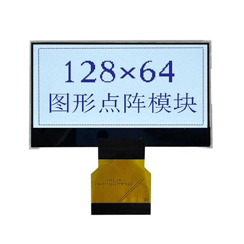 กราฟิก LCD Display 128x64 หน้าจอ LCD Positive FSTN Positive White