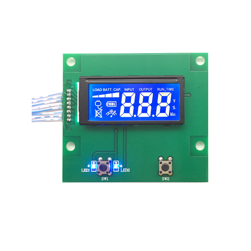 หน้าจอ LCD ส่วนอินเวอร์เตอร์ PV ขาวดำ LCM จอแสดงผล