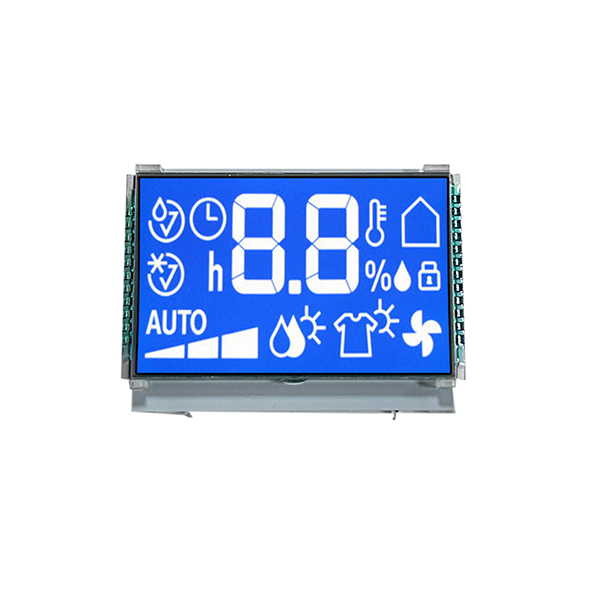 จอแสดงผล LCD ส่วนขาวดำหน้าจอ LCD สีน้ำเงิน